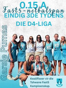FAST5-NETBALSPANNE DEUR NA TSHWANE KAMPIOENSKAP