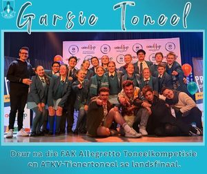 GARSIE TONEEL PAK HUL TASSE VIR LANDSFINAAL(E)
